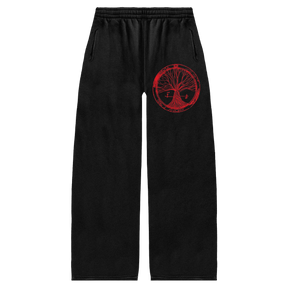 Circle of Life Baggy Sweatpants - Black - Front