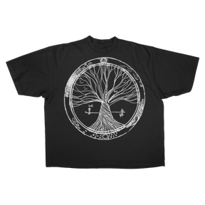 Circle of Life Drop Tee - Black - Front