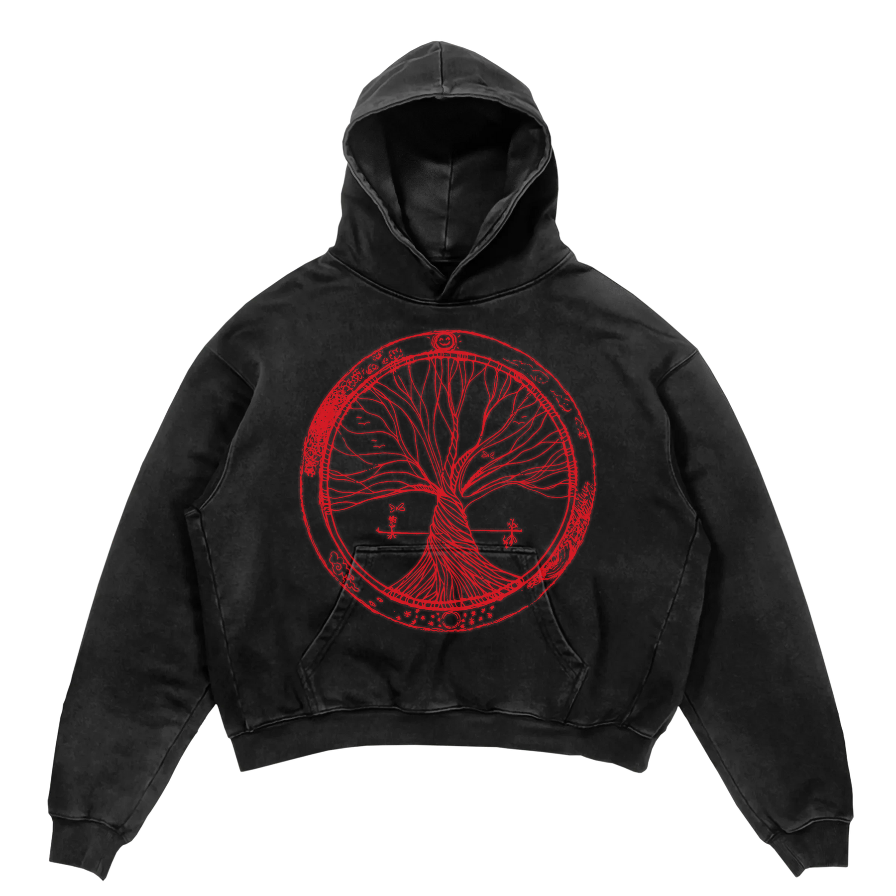 Circle of Life Hoodie - Black - Front