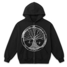 Circle of Life Zip Up - Black - Front