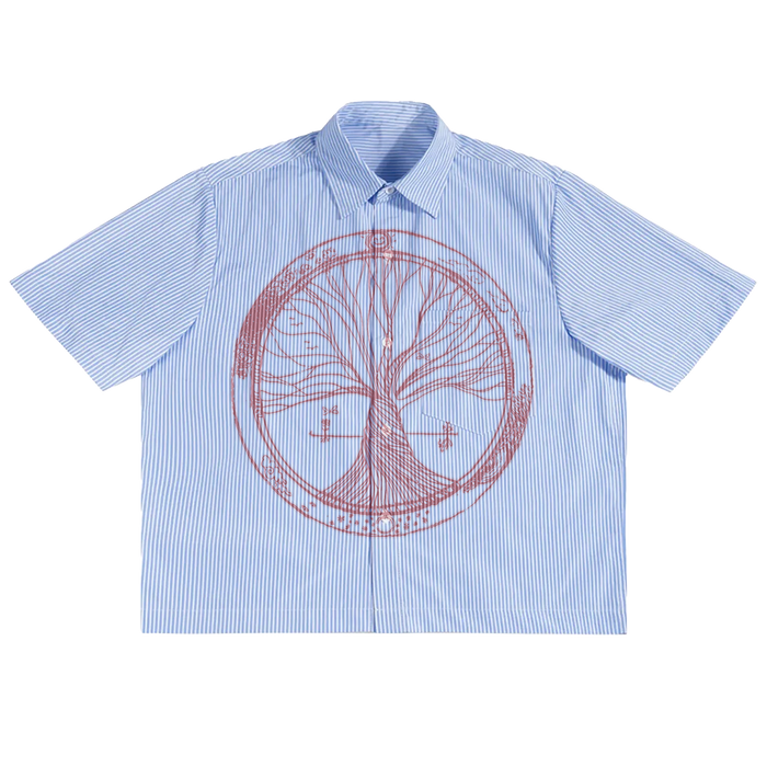 Circle of Life Boxy Button Up - Front