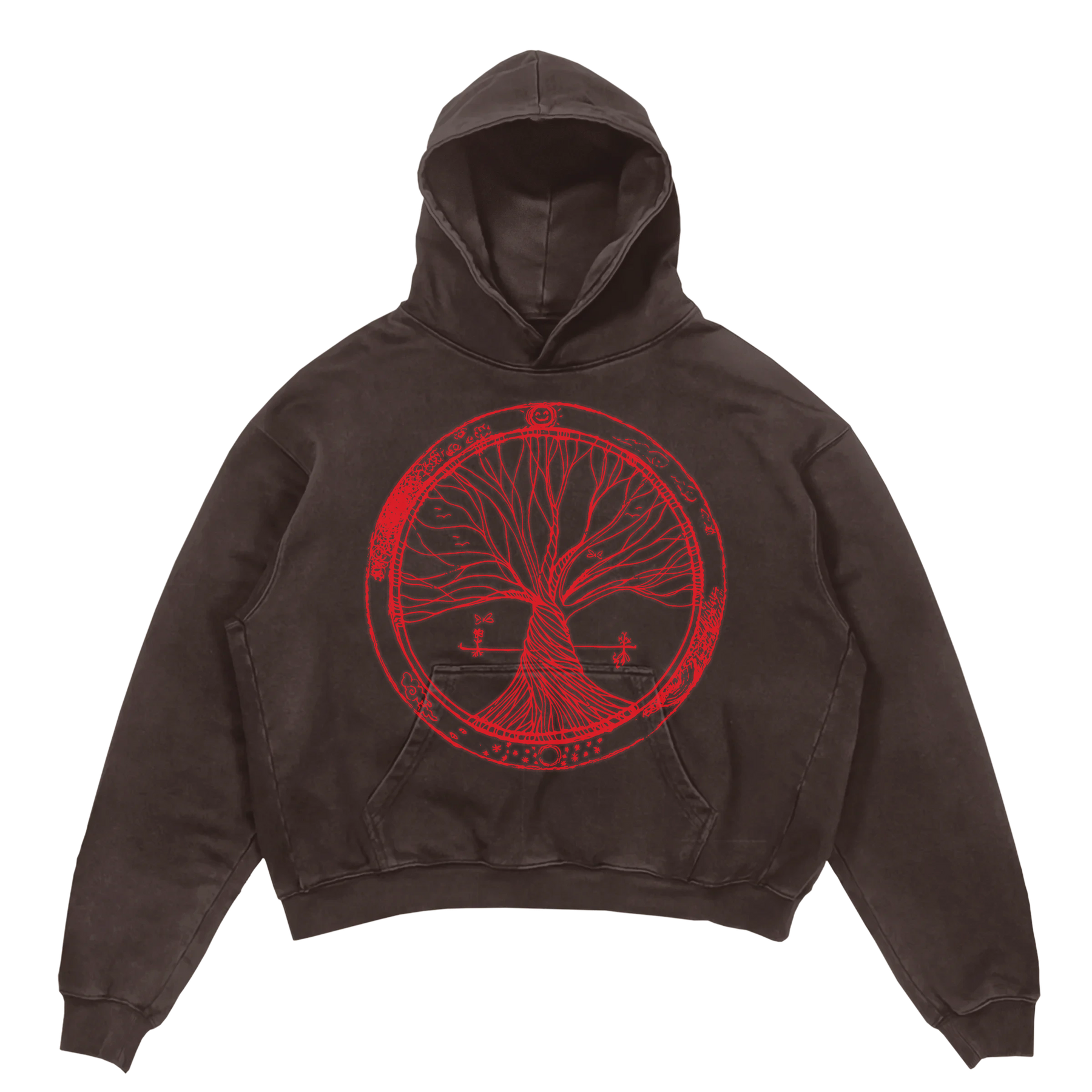 Circle of Life Hoodie - Brown - Front