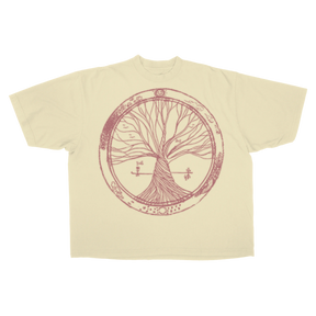 Circle of Life Drop Tee - Cream - Front