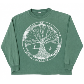 Circle of Life L/S Tee - Green - Front