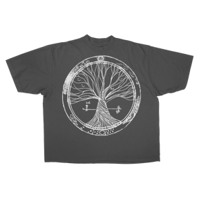 Circle of Life Drop Tee - Grey - Front