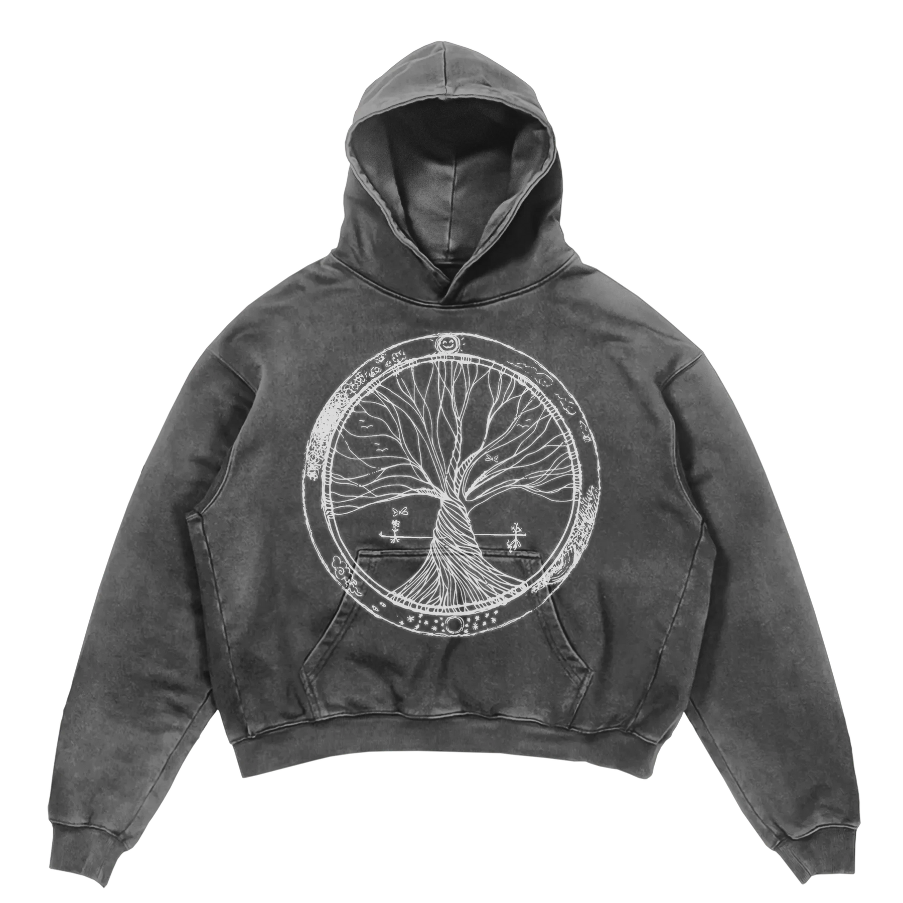 Circle of Life Hoodie - Grey - Front