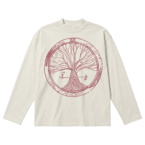 Circle of Life Baggy L/S Tee - Off White - Front