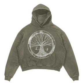 Circle of Life Hoodie - Olive - Front