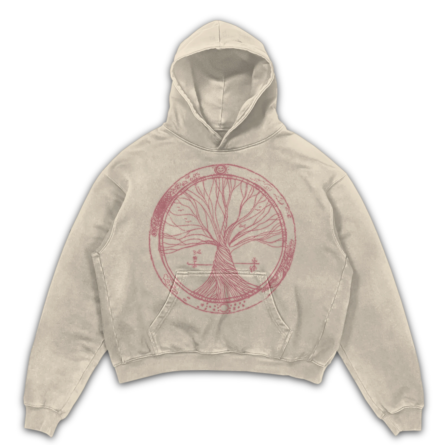 Circle of Life Hoodie - Sand - Front