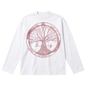 Circle of Life Baggy L/S Tee - White - Front
