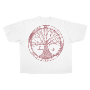 Circle of Life Drop Tee - White - Front