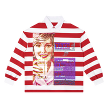 Cough Syrup Stripe Polo - Red - Front