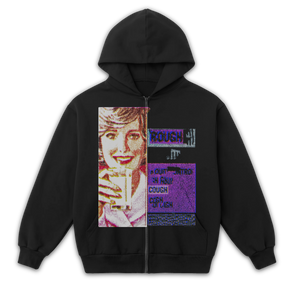Cough Syrup Zip Up - Black - Front