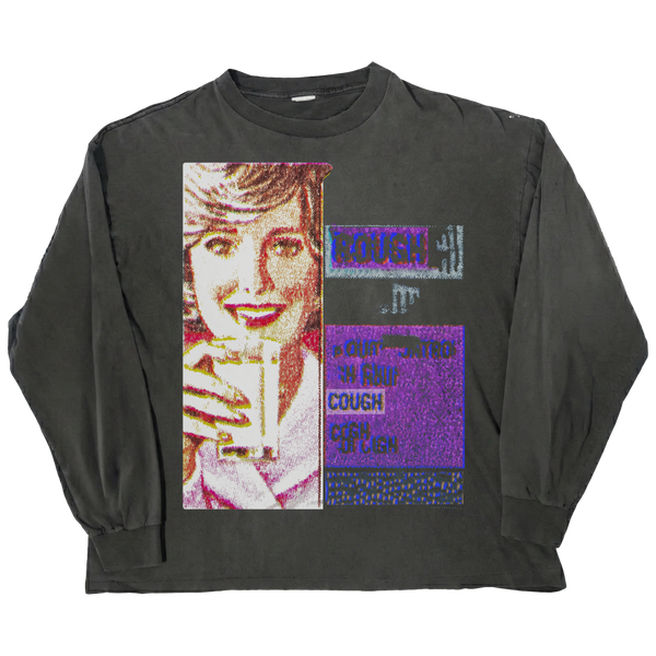 Cough Syrup L/S Tee - Black - Front