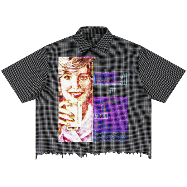 Cough Syrup Distress Button Up - Front
