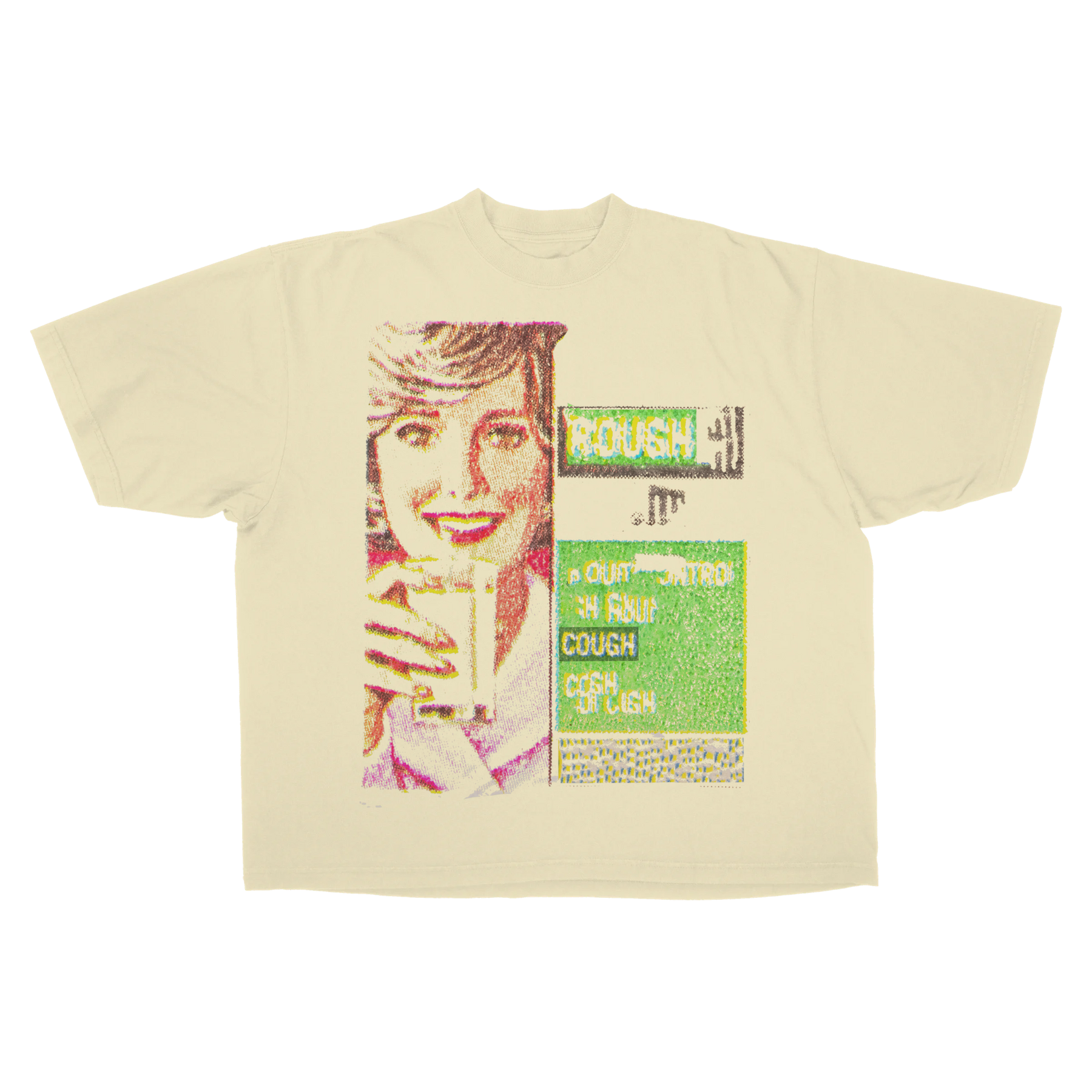 Cough Syrup Drop Tee - Cream - Front