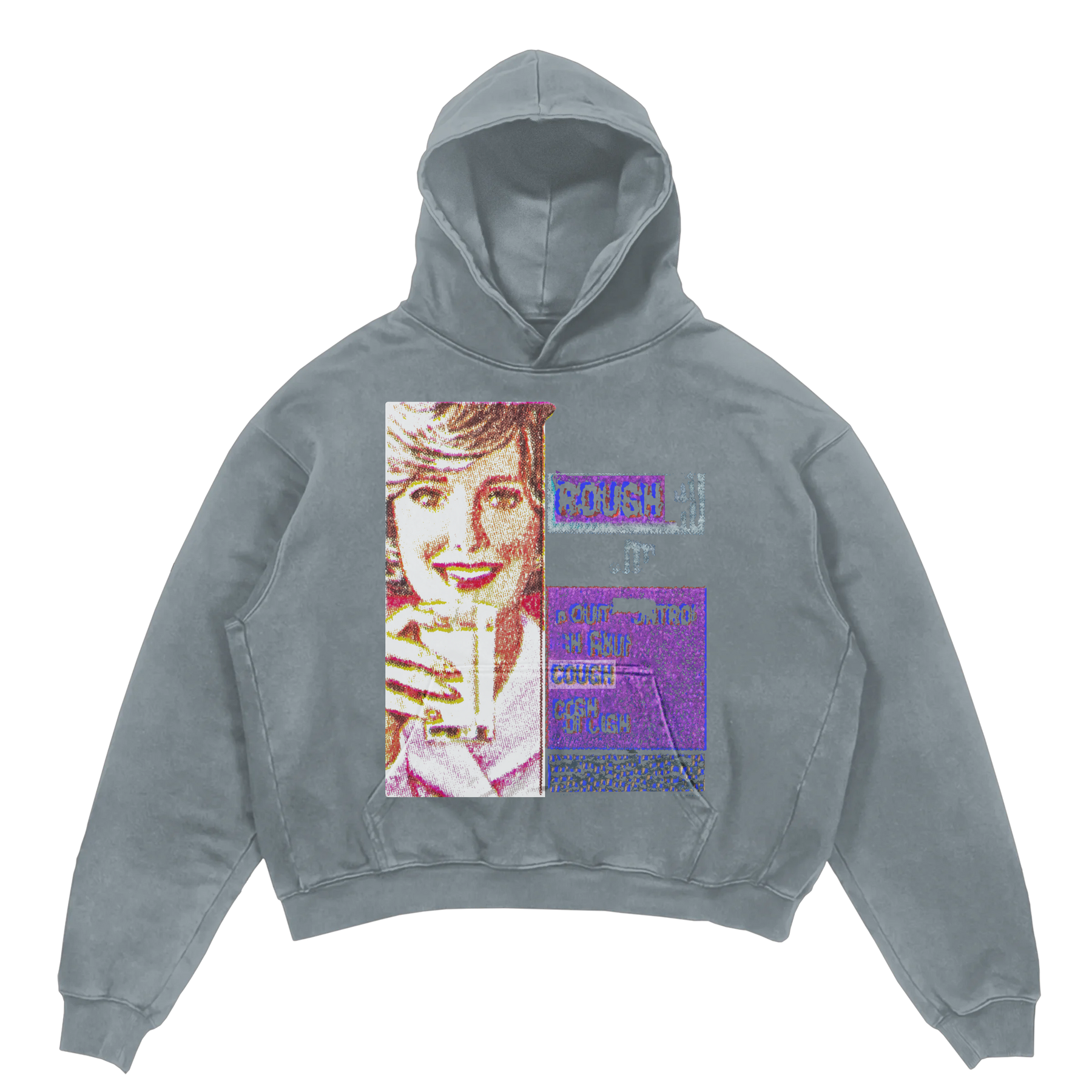Cough Syrup Hoodie - Sage - Front