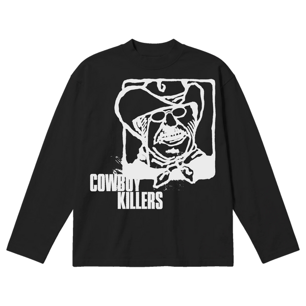 Cowboy Baggy L/S Tee - Black - Front
