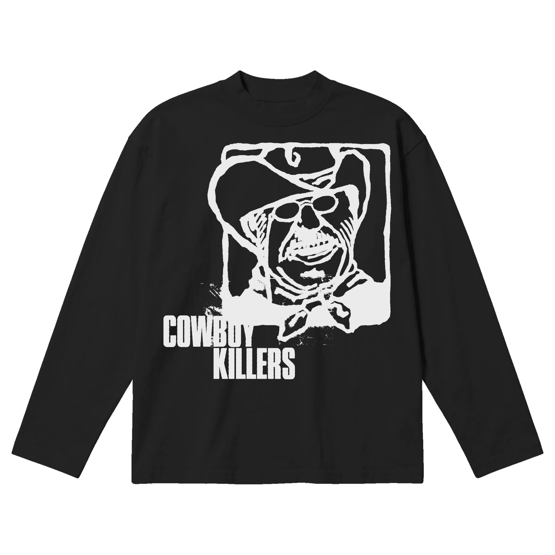 Cowboy Baggy L/S Tee - Black - Front