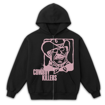 Cowboy Zip Up - Black - Front