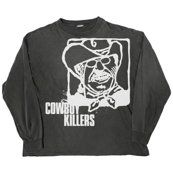 Cowboy L/S Tee - Black - Front