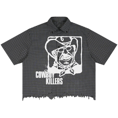 Cowboy Distress Button Up - Front