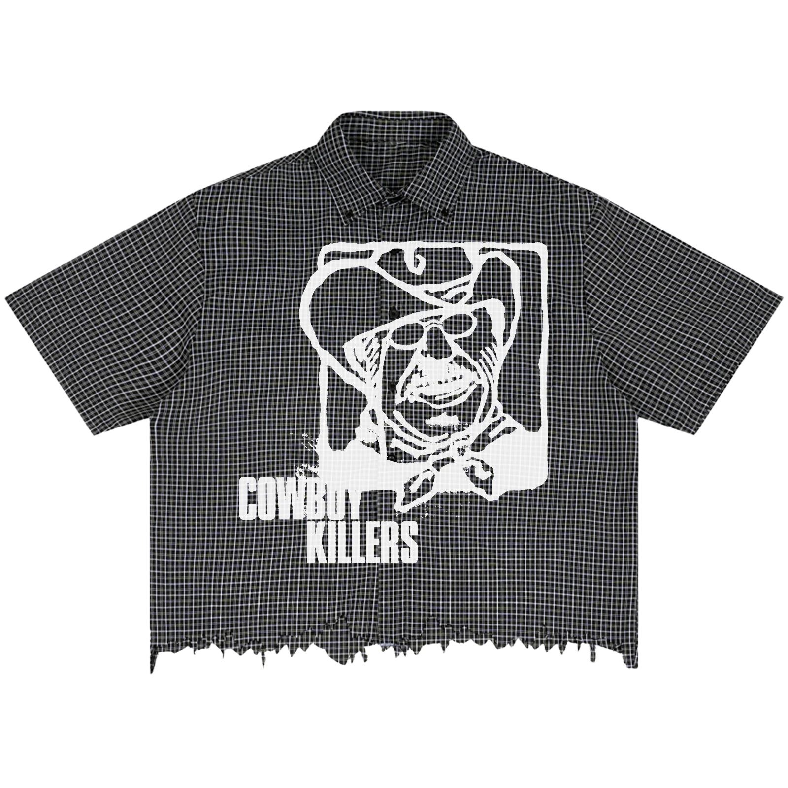 Cowboy Distress Button Up - Front