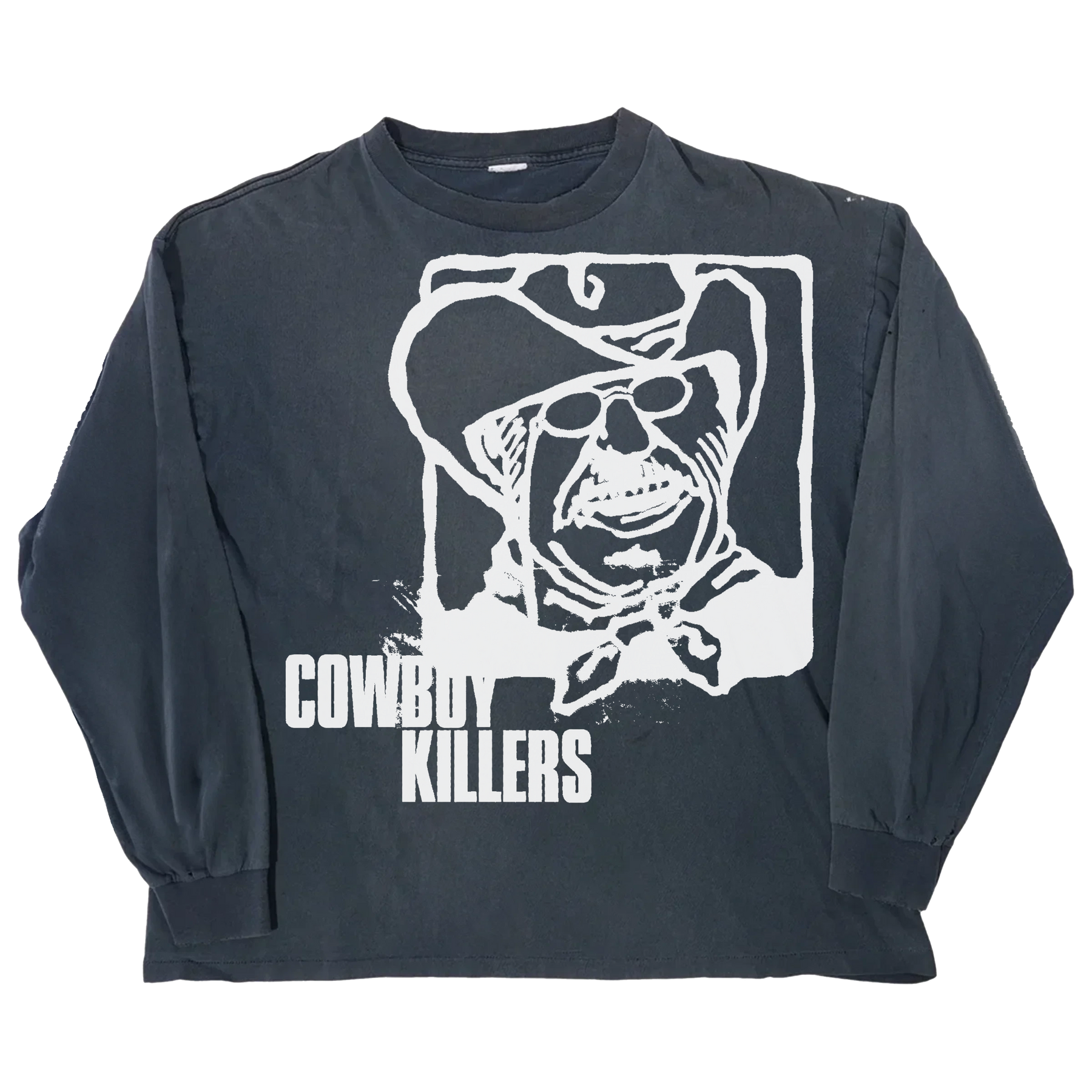 Cowboy L/S Tee - Blue - Front