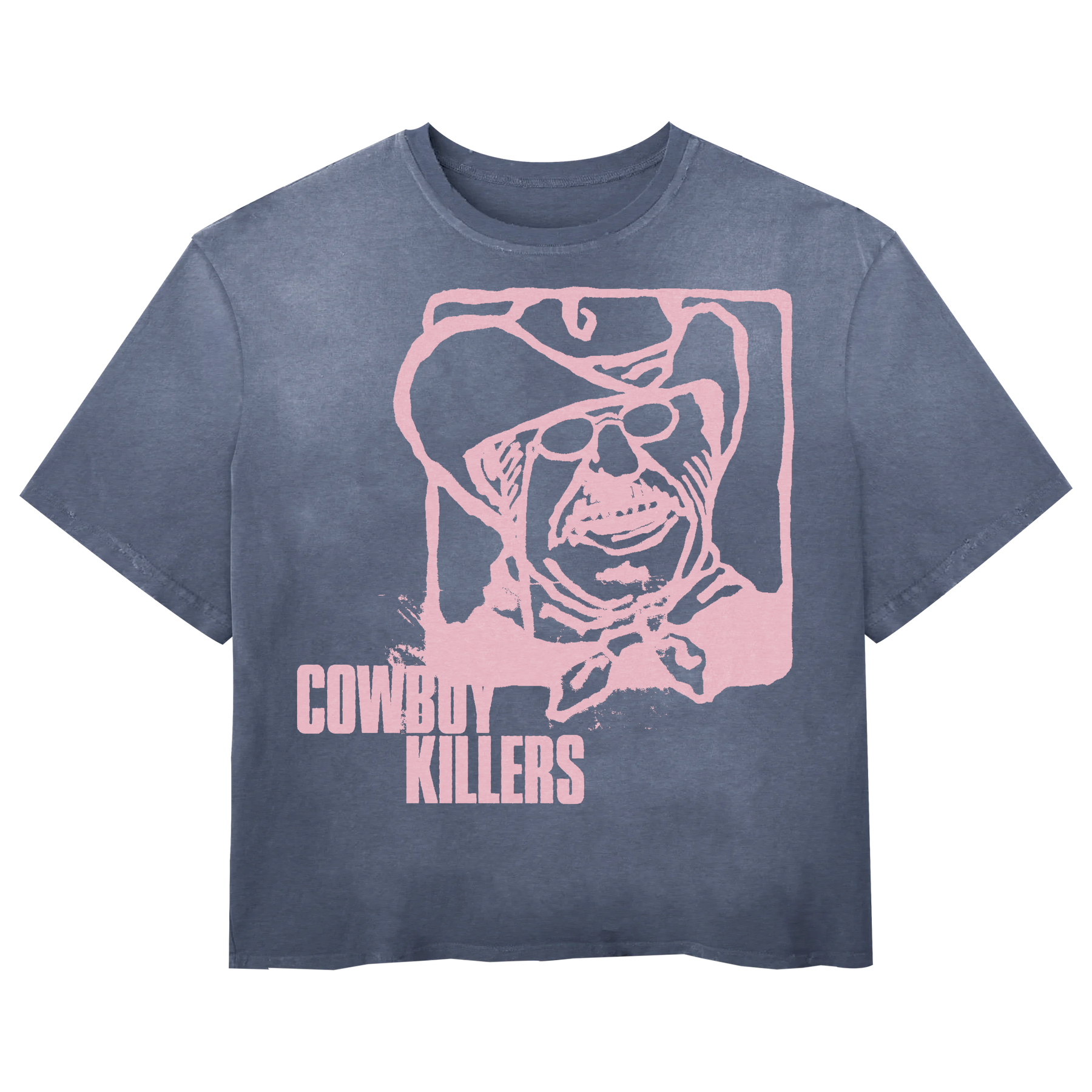 Cowboy Tee - Blue - Front