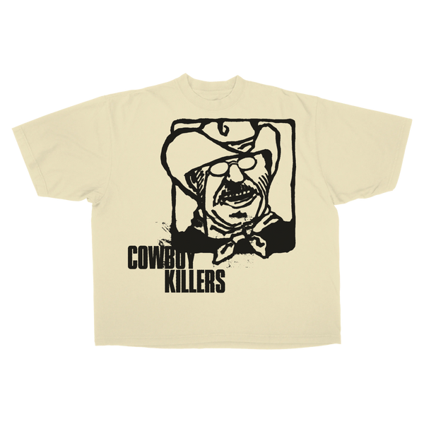 Cowboy Drop Tee - Cream - Front