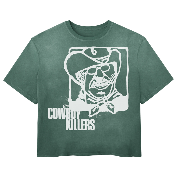 Cowboy Tee - Green - Front