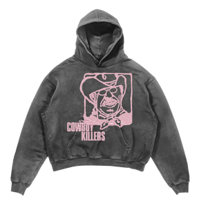 Cowboy Hoodie - Grey - Front
