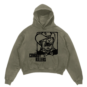 Cowboy Hoodie - Olive - Front
