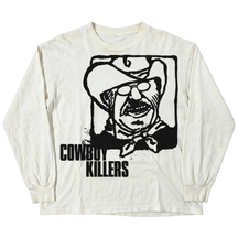 Cowboy L/S Tee - White - Front