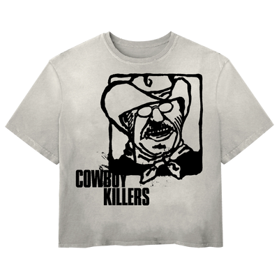 Cowboy Tee - White - Front