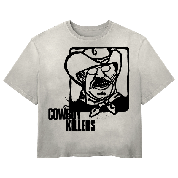 Cowboy Tee - White - Front