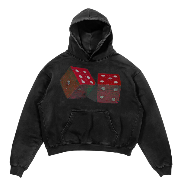Dice Hoodie - Black - Front