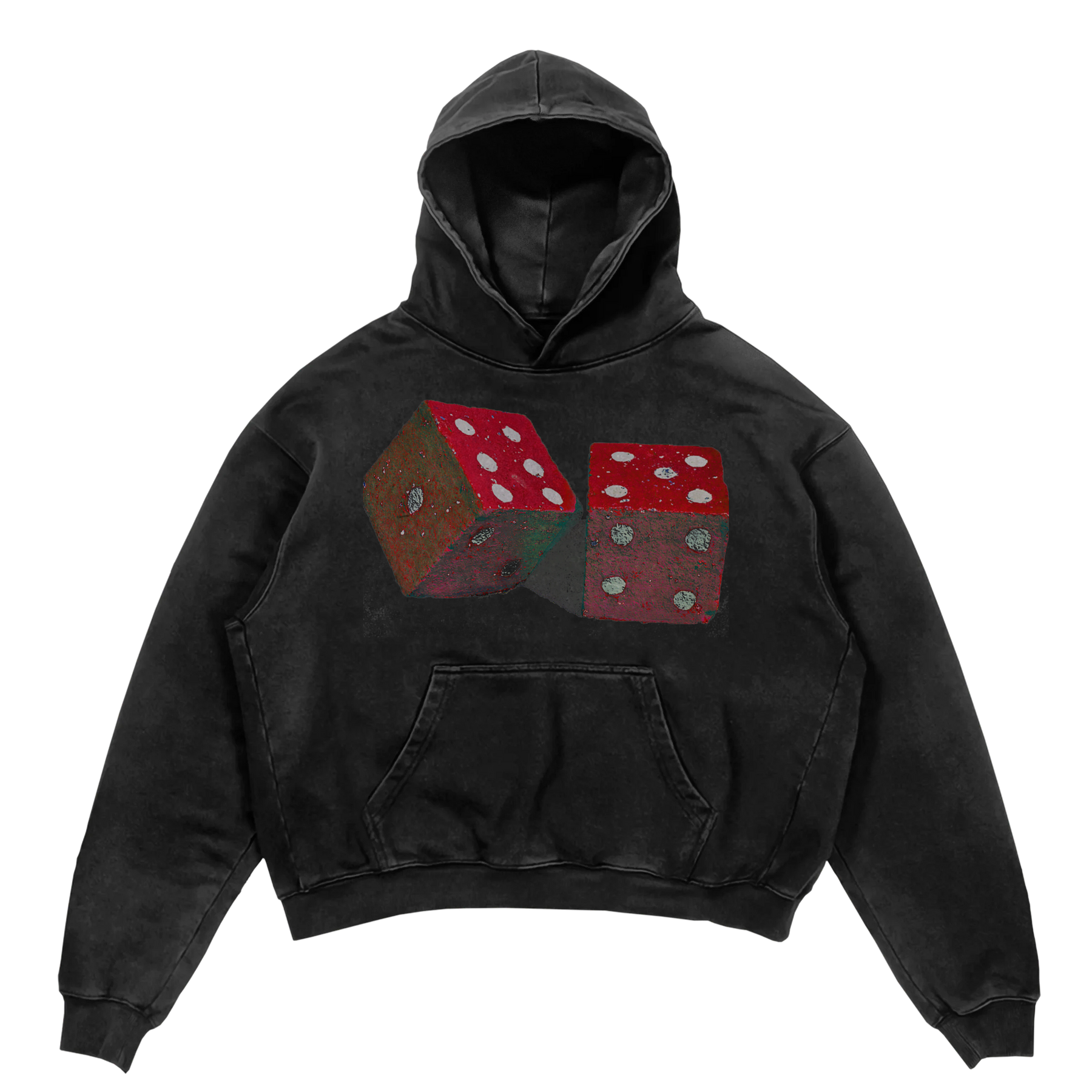 Dice Hoodie - Black - Front
