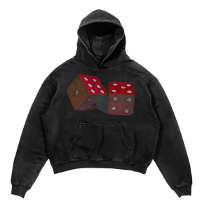 Dice Hoodie - Black - Front