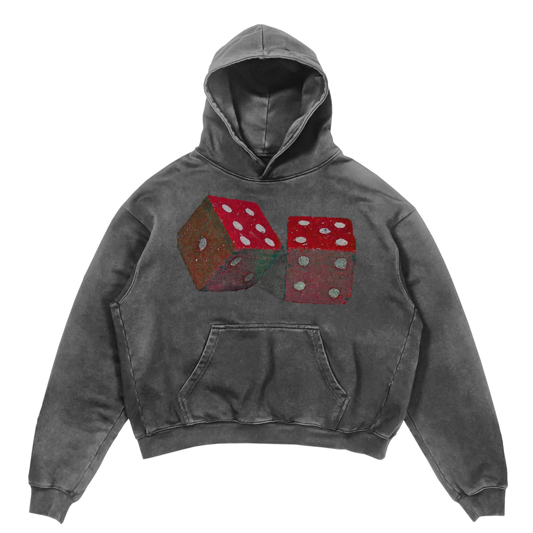 Dice Hoodie - Grey - Front