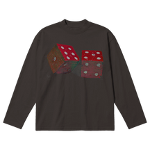 Dice Baggy L/S Tee - Off Black - Front