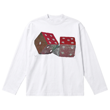 Dice Baggy L/S Tee - White - Front