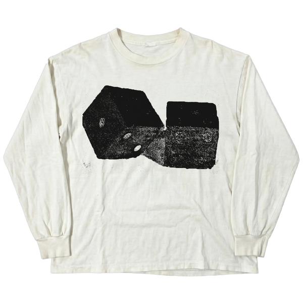 Dice L/S Tee - White - Front