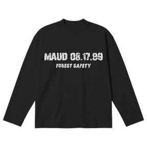 Forest Safety Baggy L/S Tee - Black - Front
