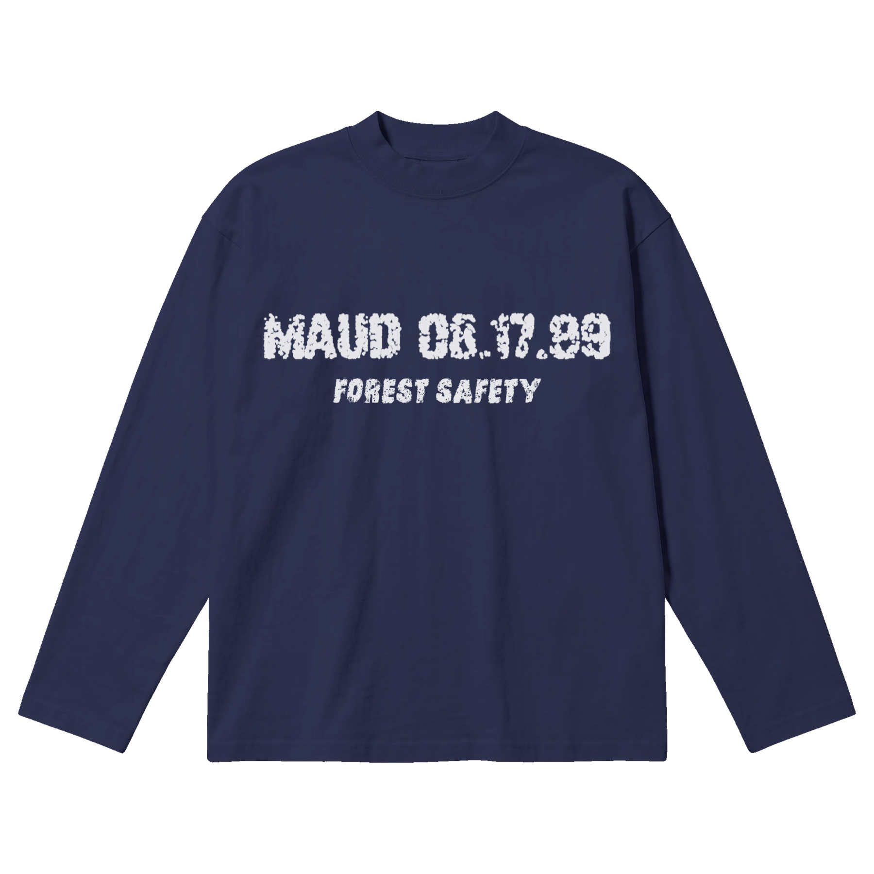 Forest Safety Baggy L/S Tee - Blue - Front