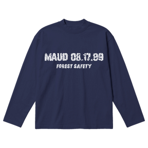 Forest Safety Baggy L/S Tee - Blue - Front