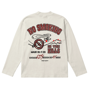 Forest Safety Baggy L/S Tee - Off White - Back