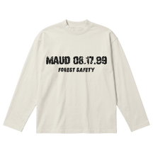 Forest Safety Baggy L/S Tee - Off White - Front