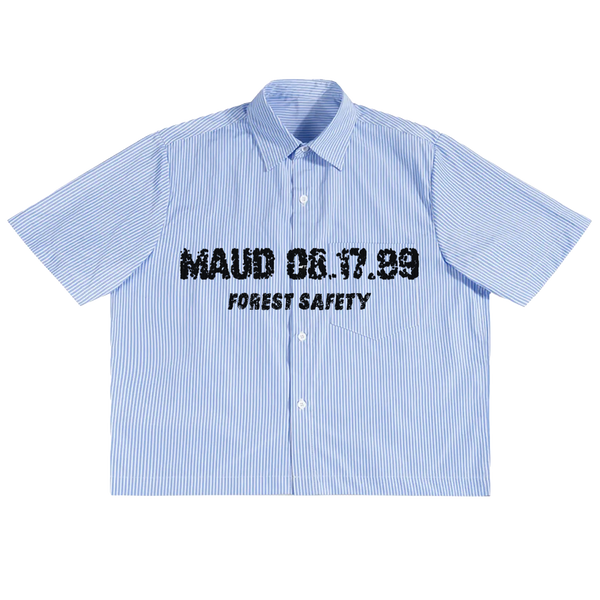 Forest Safety Boxy Button Up - Front