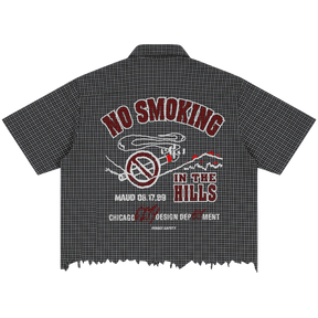 Forest Safety Distress Button Up - Back